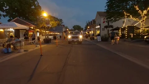 POV of reverse rear view shot roads and highways at dusk Видео 156445064