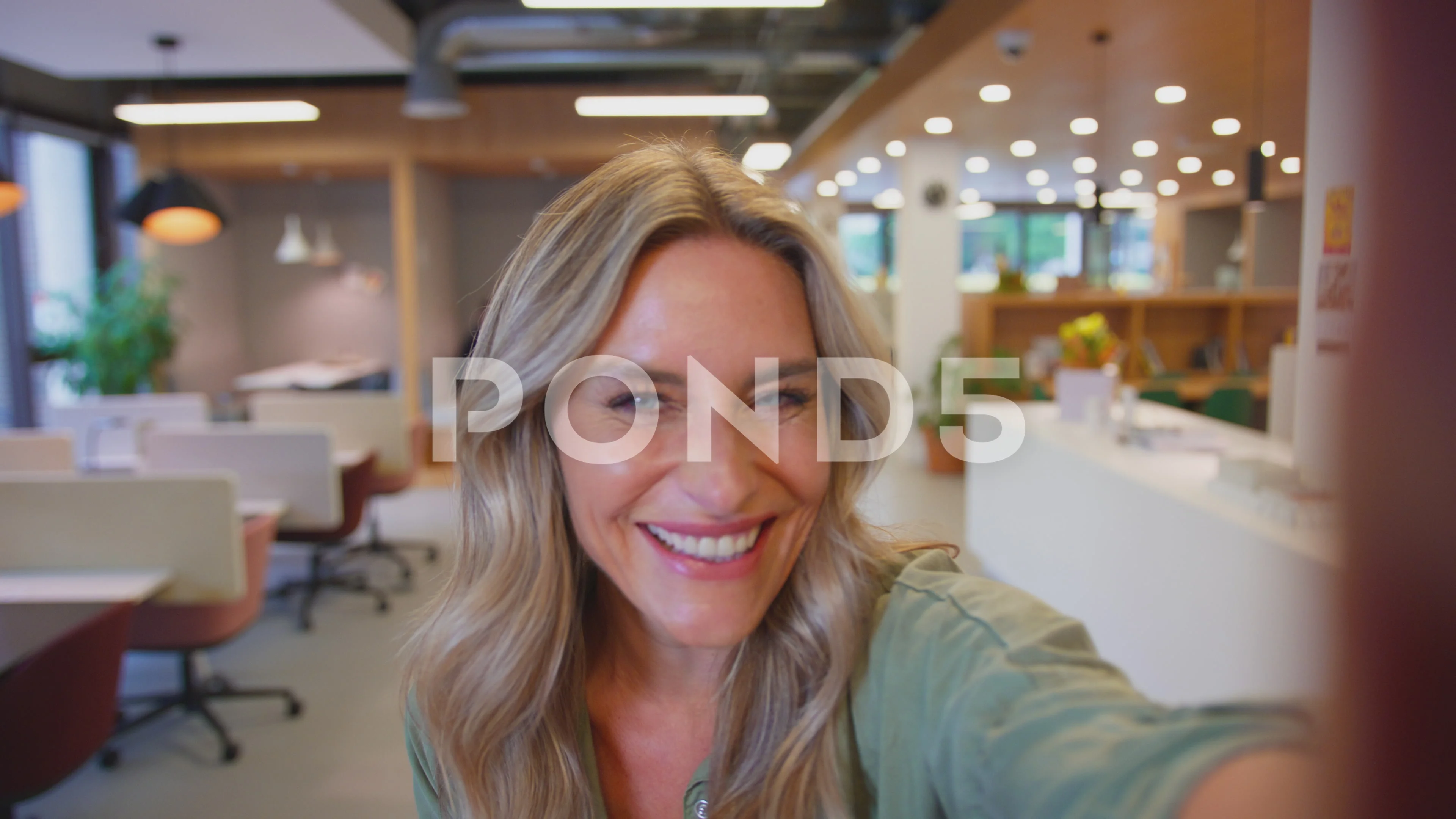 POV Selfie Portrait Of Mature Businesswo... | Stock Video | Pond5