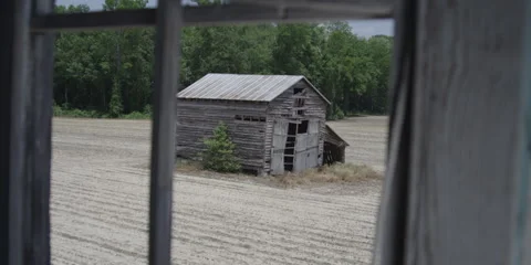 POV shot of a Barn Stock Footage 60226623