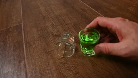 POV shot drinking on St Patrick's day Stock Footage 231558385