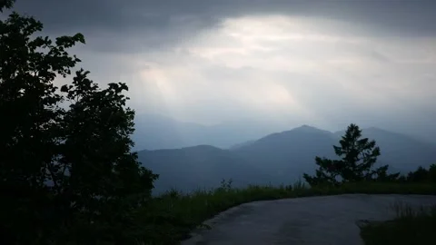 Pov shot of a man jogging discovers a wonderful landscape Stock Footage 134305124