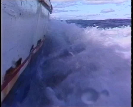 POV SIDE OF BOAT Stock Footage 46697878