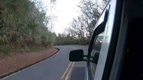 POV Side view of car Road trip Stock Footage 154977024