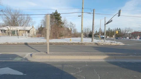 POV side view suburban areas near Toronto Canada 動画素材 146347156