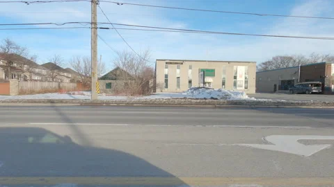 POV side view suburban areas near Toronto Canada 库存影片 146347817