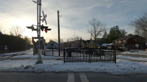 POV side view suburban areas near Toronto Canada Vídeo Stock 146359182
