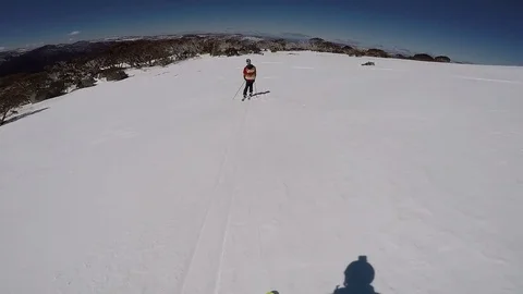 POV Skiing Shot Vidéo 80624953