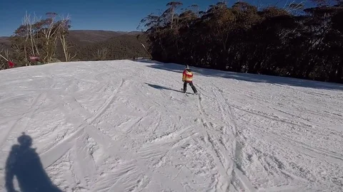 POV Skiing Shot Stock-Footage 81007480