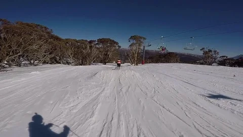 POV Skiing Shot Stock-Footage 81197451