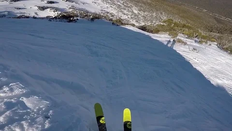 POV Skiing Shot Stock-Footage 81197688