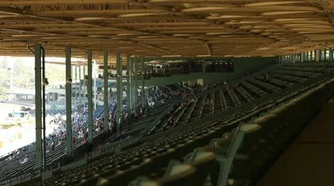 POV STADIUM BLEACHERS Stock Footage 10918019