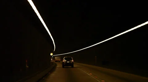 POV through a tunnel Stock Footage 27364658