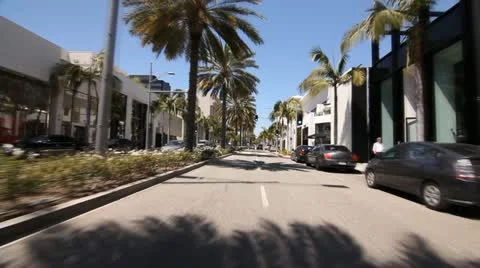POV TRACKING RODEO DRIVE 2 Video stock 10895313