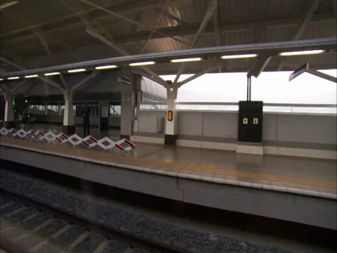 POV from a train window Stock Footage 27357567