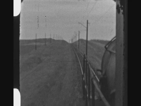 POV From A Traveling Train Stock Footage 80574866