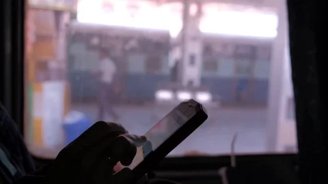 POV of a traveller inside a train of Indian Railways Video stock 105846785