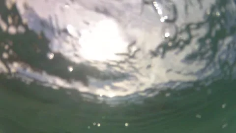 POV Underwater Sunlight View Видео 342035280