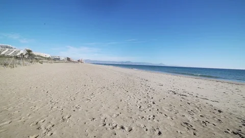 Pov walk beach Video stock 89693555