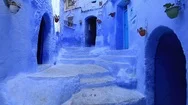 Pov, Walking In Blue Town Chefchaouen Chaouen / Morocco, First Point Of View Stock Footage
