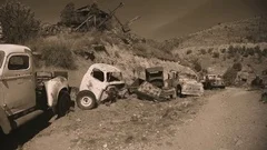 Vintage Fire Truck - Gold King Mine & Ghost Town