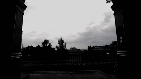 Pov of walking through an arch Stock Footage 160221795