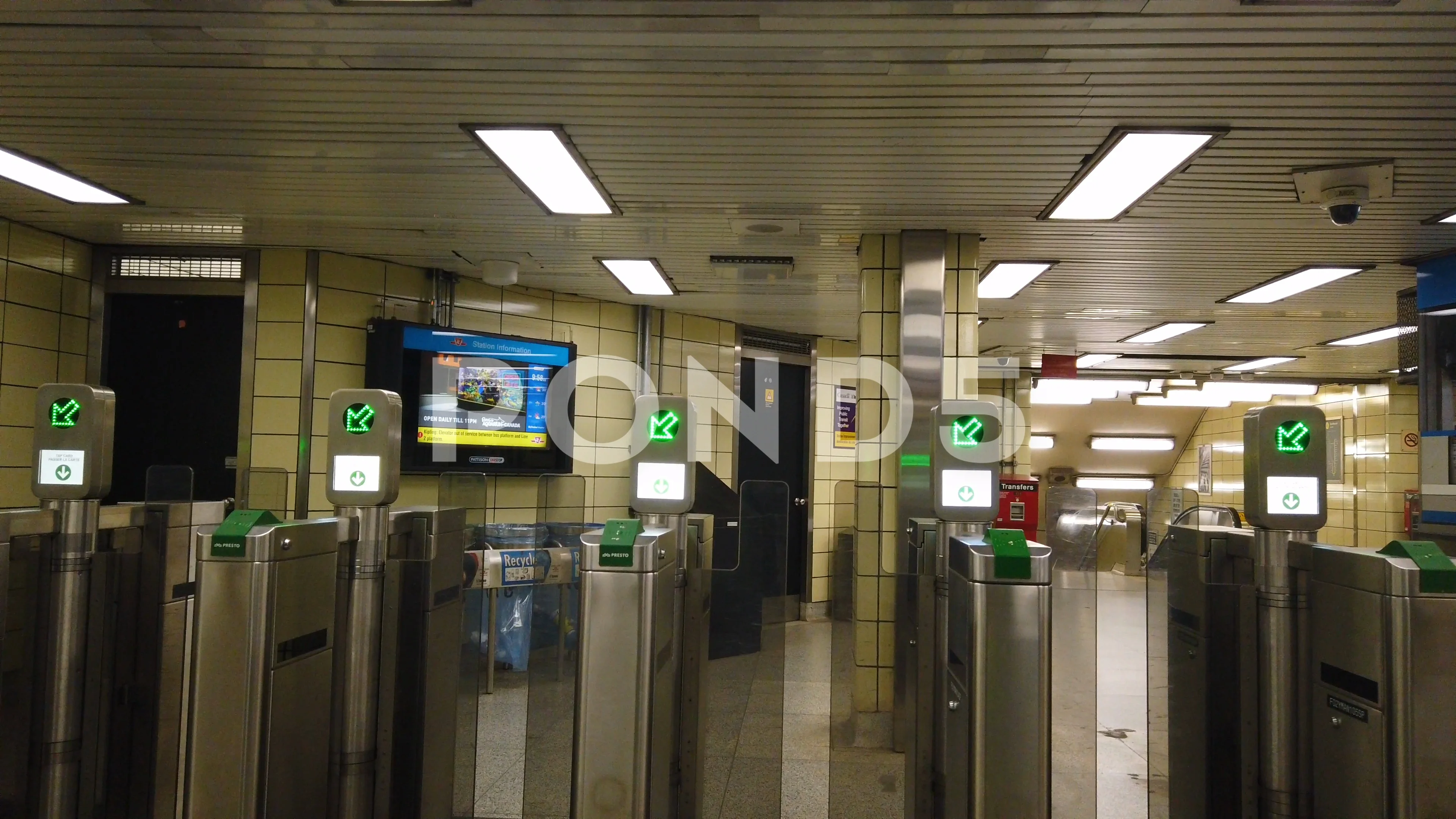 POV Walking in Toronto Subway - Metro TT... | Stock Video | Pond5