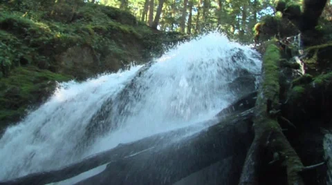  POV Waterfall Video stock 327948