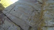 Pov Of A Young Man Rock Climbing. Stock Footage