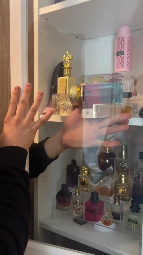 POV: Your Perfume Tray Decides to Give Up, Vlissingen, Netherlands - 06 Oct 2025 Stock Footage 318978968