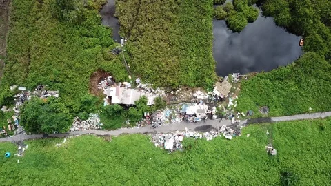 Poverty and pollution Stock Footage 90344020