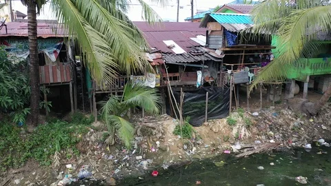 Poverty and pollution Stock Footage 122229502