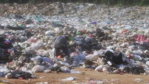 Poverty and pollution Video stock 128026464