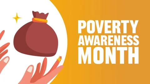 Poverty Awareness Month for improved community well-being Видео 337748325