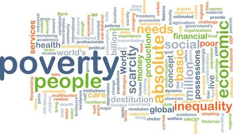 Poverty background concept Stock Illustration