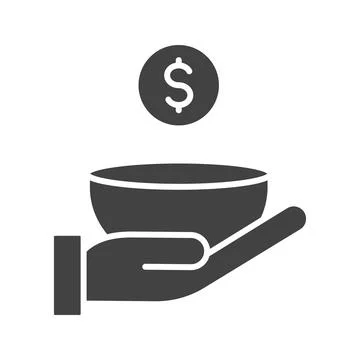 Poverty icon vector image. Illustrazione stock