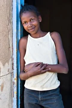 The poverty smile Fotos de archivo
