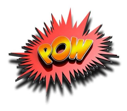 Pow 3d Stock Illustration