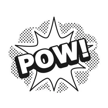 Pow Comic Explosion Vector Stock Illustration