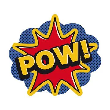 Pow Comic Explosion Vector Stock Illustration