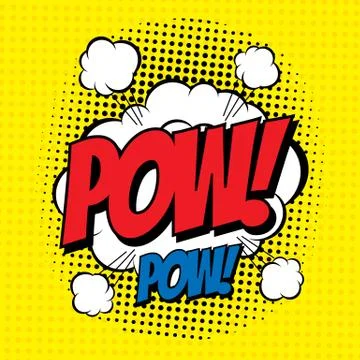 Pow comic Stock Illustration