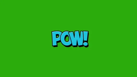 Pow Comic Pop Art text animation. Stock Footage 253803427