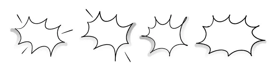 Pow! Comic speech bubble with explosive text effect. Cartoon pop art balloon and Stock Illustration