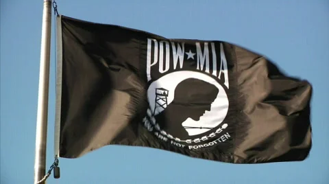 POW Flag in Slow Motion 動画素材 525603