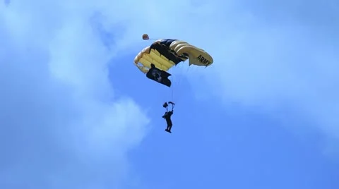 POW Parachute Video stock 12323976