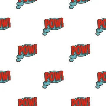 Pow, speech bubble pattern seamless Illustrazione stock