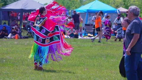 Pow Wow, 2nd Annual Two Spirit Powwow, by 2-Spirited People of the 1st Nati.. Video stock 245833255
