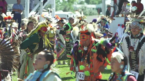 Pow wow dancing Video stock 46557671