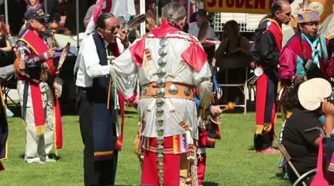 Pow Wow Gourd Dance Stock Footage 10914244