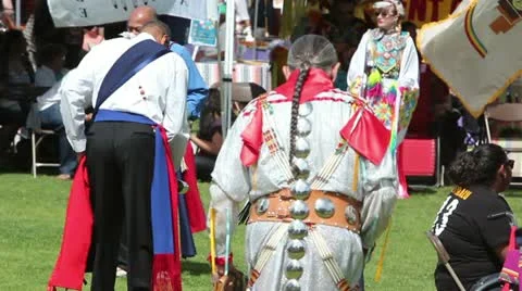 Pow Wow Gourd Dance Stock Footage 10978410