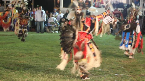 Pow wow sneak up dancer Stock Footage 47530023